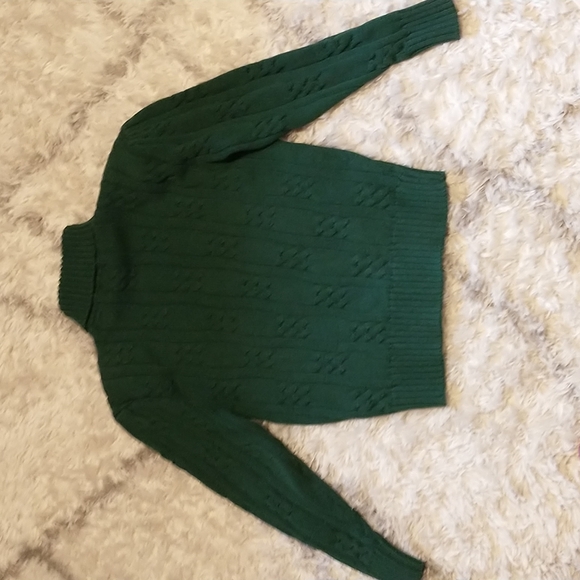 Lodge Classics woman's size M long sleeve turtleneck cotton vtg knitted sweater - Picture 8 of 10